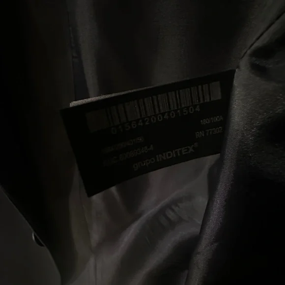 ZARA Navy Blue Slim Fit Blazer & Trouser Suit Set – Men’s EU 50 / US 40 - Picture 9 of 12